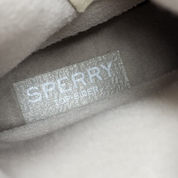 Sperry  Waterproof Beige & White Pattern Textile Upper Rubber Boots Womens 6M - Picture 7 of 9